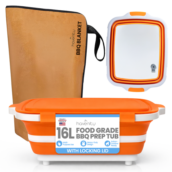 BBQ Prep Tub with Blanket